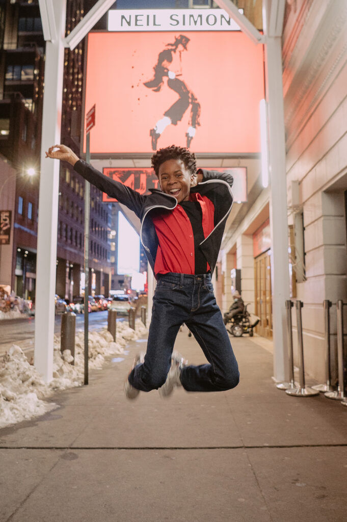 Blake Channing Taylor made his Broadway debut on February 10 in 'MJ the Musical. (Michaelah Reynolds)
