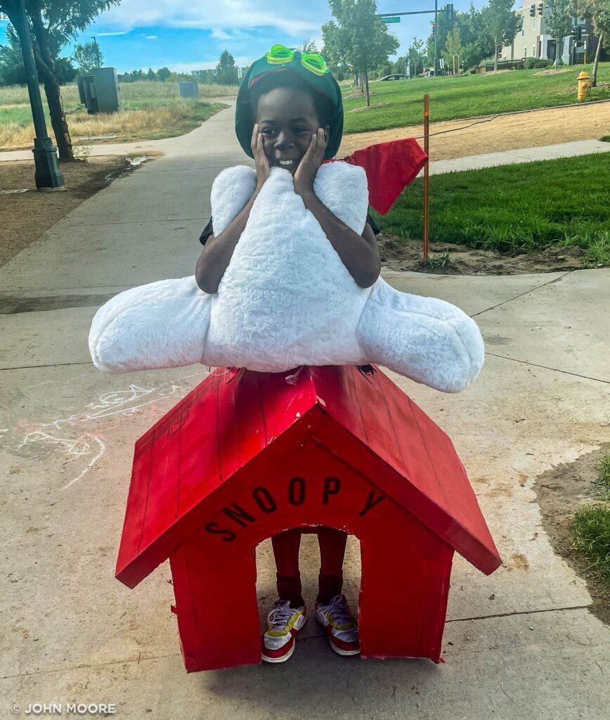 Blake Channing Taylor as Snoopy in Denver School of the Arts' 2024 Drama Dash. (John Moore, The Denver Gazette)