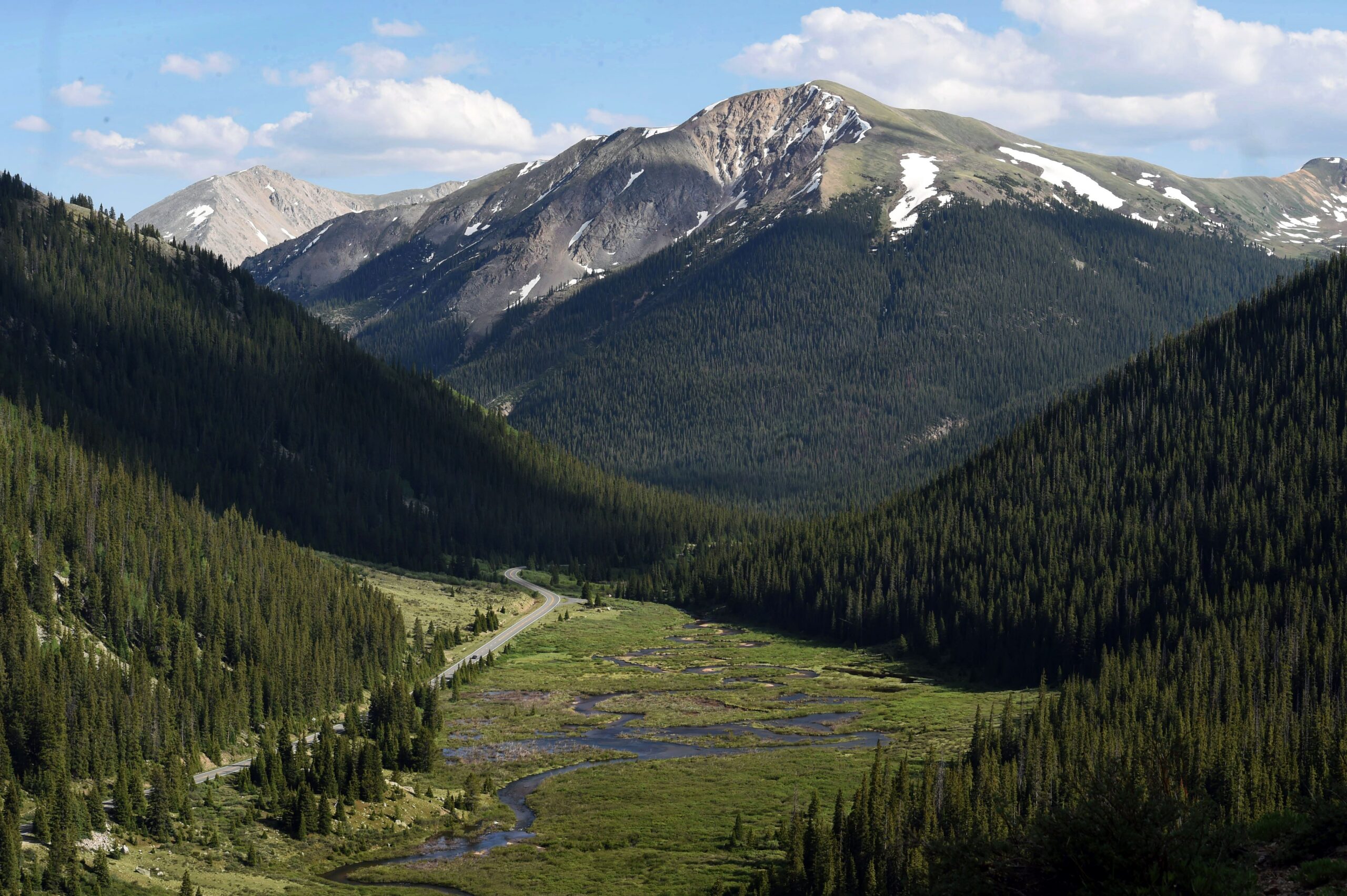 Looking down from Independence Pass on Tuesday, June 27, 2017. (Photo by Jerilee Bennett, The Gazette)