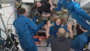 Four new astronauts arrive at the International Space Station to replace NASA’s evacuated crew
