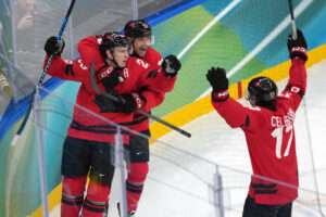 Nathan MacKinnon scores late to send Canada to Olympic gold-medal game