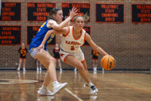 Rylee Edmondson puts up 32 points for Lewis-Palmer in win over Rampart to advance in 5A basketball playoffs