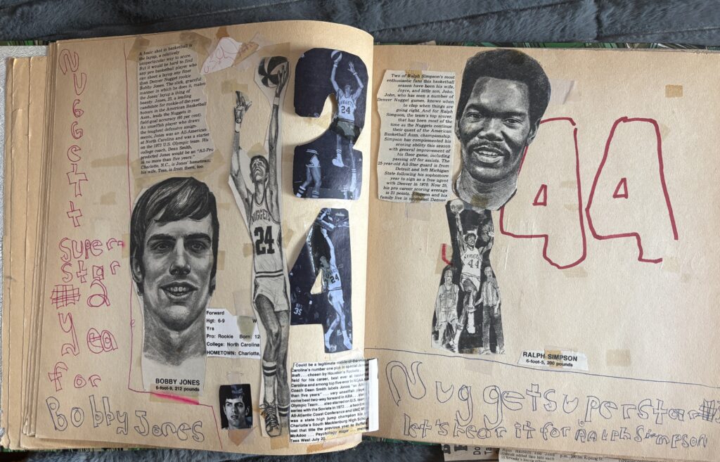 A look at John Moore's Denver Nuggets scrapbook (or what is left of it) from 1976. (John Moore, The Denver Gazette)