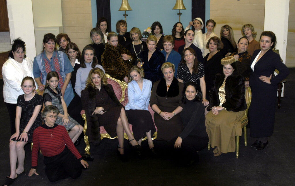 The cast of the Arvada Center's 'The Women' in 2004 included Edith Weiss (back row next to lamp on the left). (Courtesy Arvada Center)