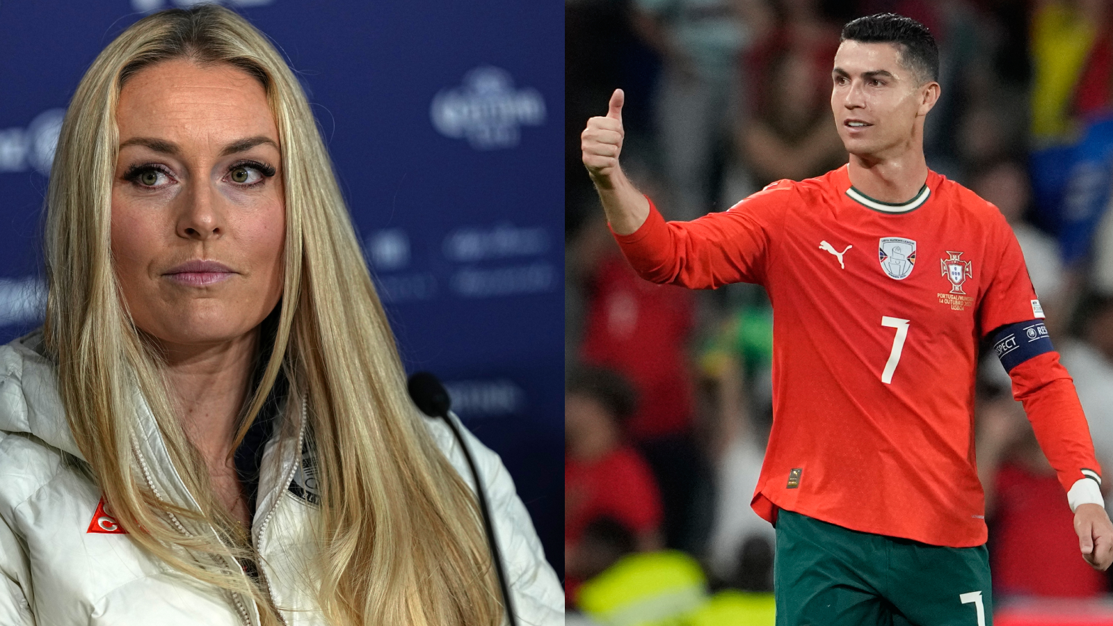 Lindsey Vonn gets encouragement from soccer legend Cristiano Ronaldo as she recovers from injury