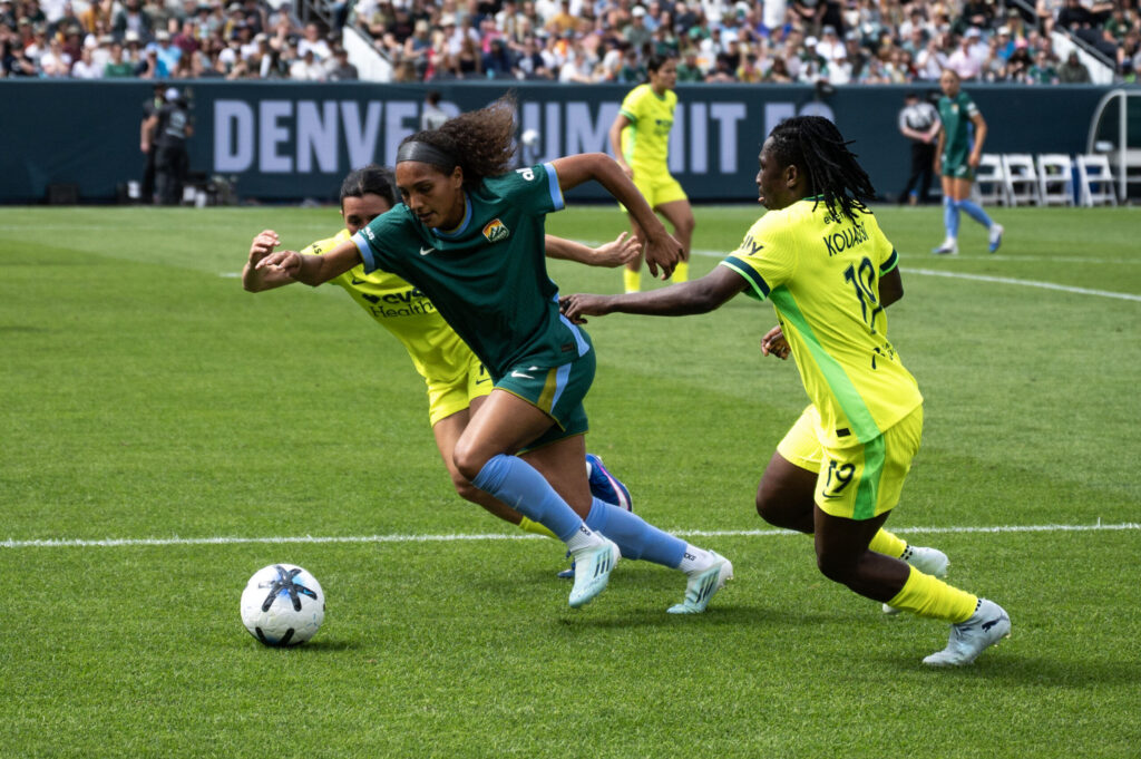 PHOTOS: Record 63,004 fans welcome Denver Summit in historic NWSL home opener