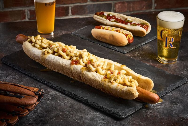 Opening Day food lineup at Denver’s Coors Field includes 2-foot, 1-pound hot dog, boozy ice cream and Dubai cinnamon roll