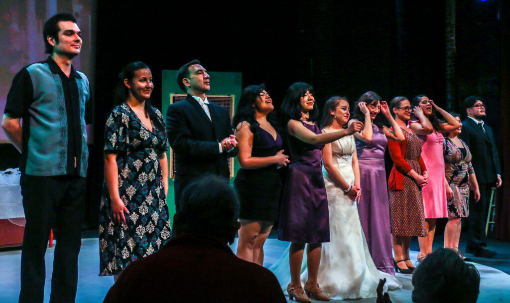 Curtain call following a performance of 'Just Like Us' at Su Teatro on March 19, 2026. (John Moore/The Denver Gazette)