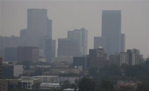Denver area smoke blowing in from Nebraska fires