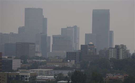 Denver area smoke blowing in from Nebraska fires