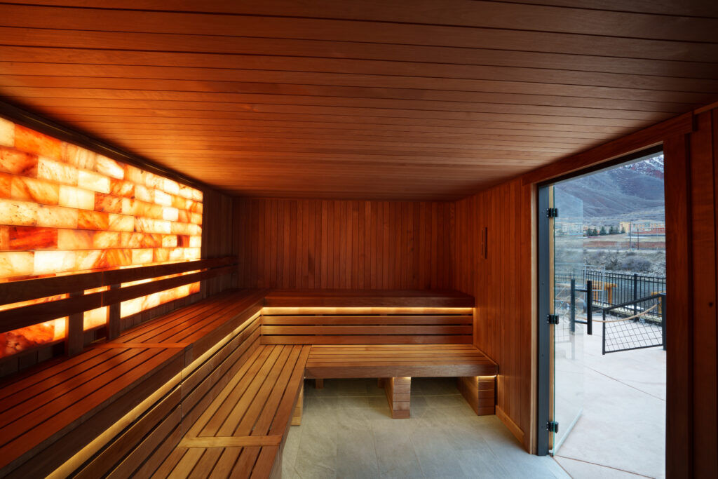 In Glenwood Springs, Iron Mountain Hot Springs has introduced five saunas making up its Sauna Summit expansion. Photo courtesy Iron Mountain Hot Springs