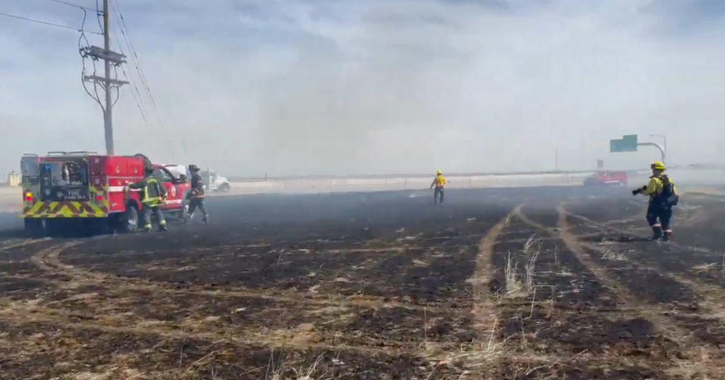 Aurora grass fire started by cooking at homeless camp, investigators say