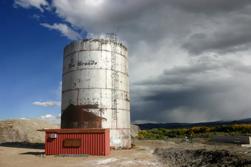 The Tank Center for the Sonic Arts in Rangely is a former 60-foot-tall steel water tank. (The Tank)