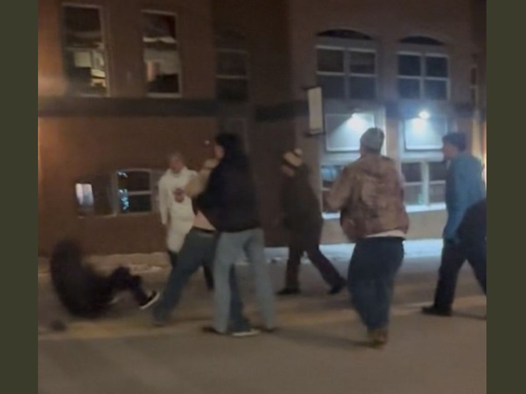 16-person brawl takes place outside of mountain town Irish pub