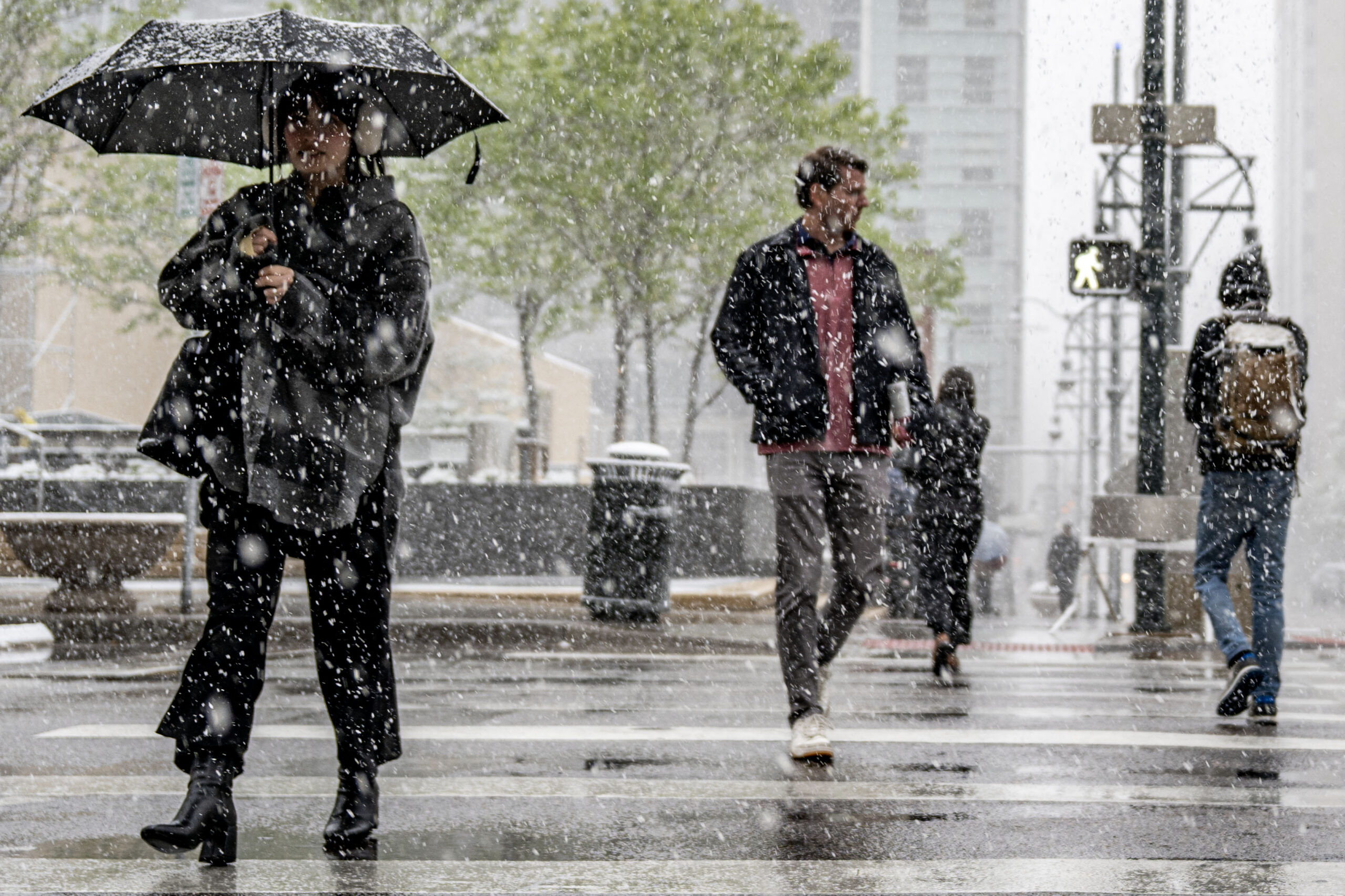 PHOTOS: Mid-April Snow Covers Denver