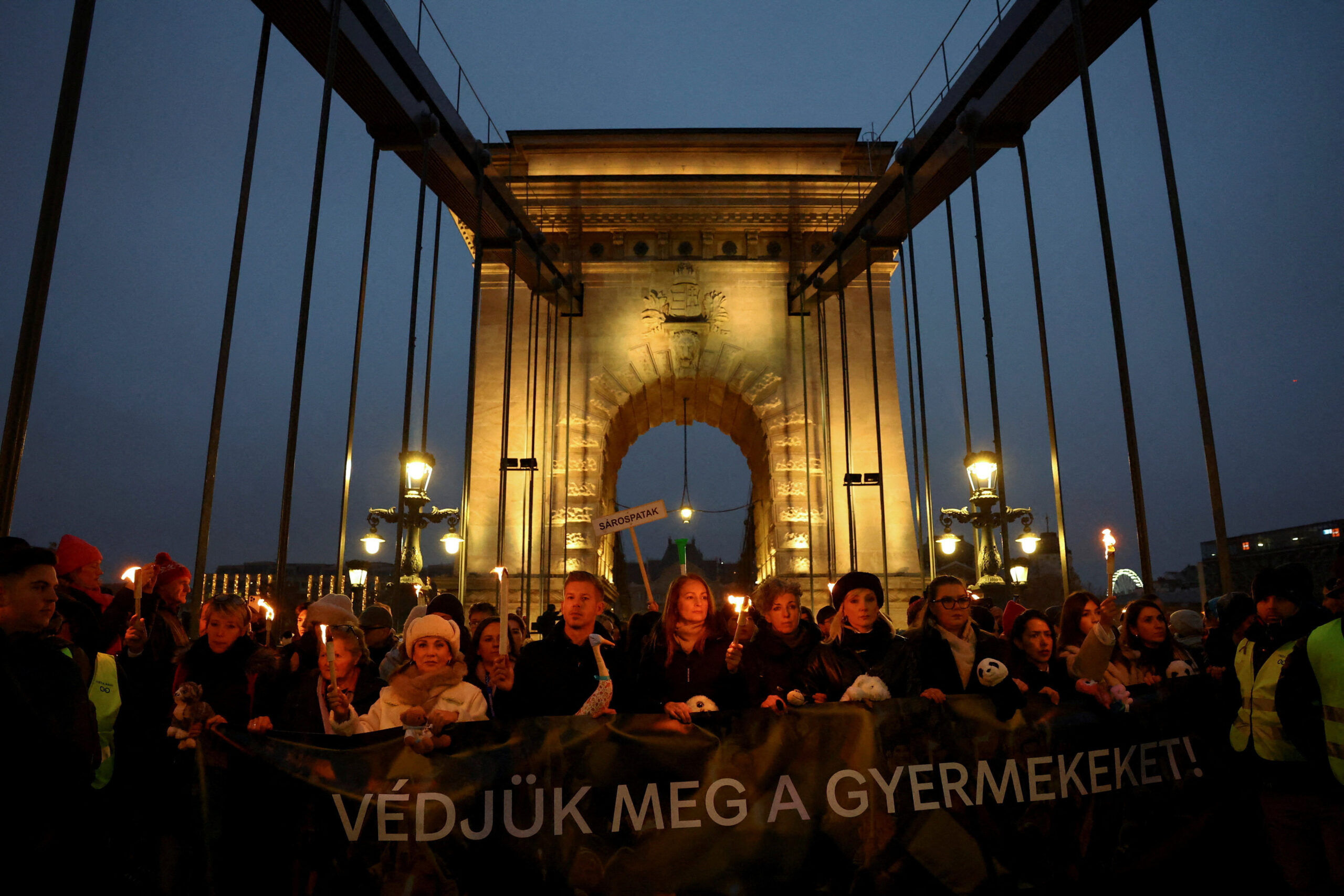 Hungary’s new PM suspends state media and recommits to Europe in first address