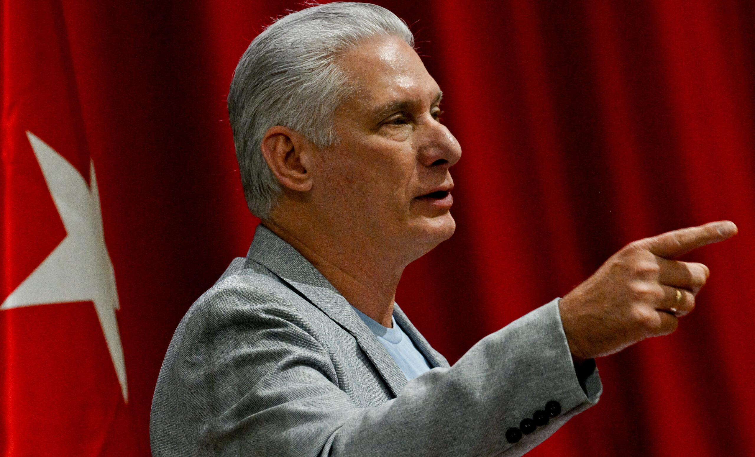 Russian diplomat backs Cuban president Miguel Diaz-Canel during energy crisis