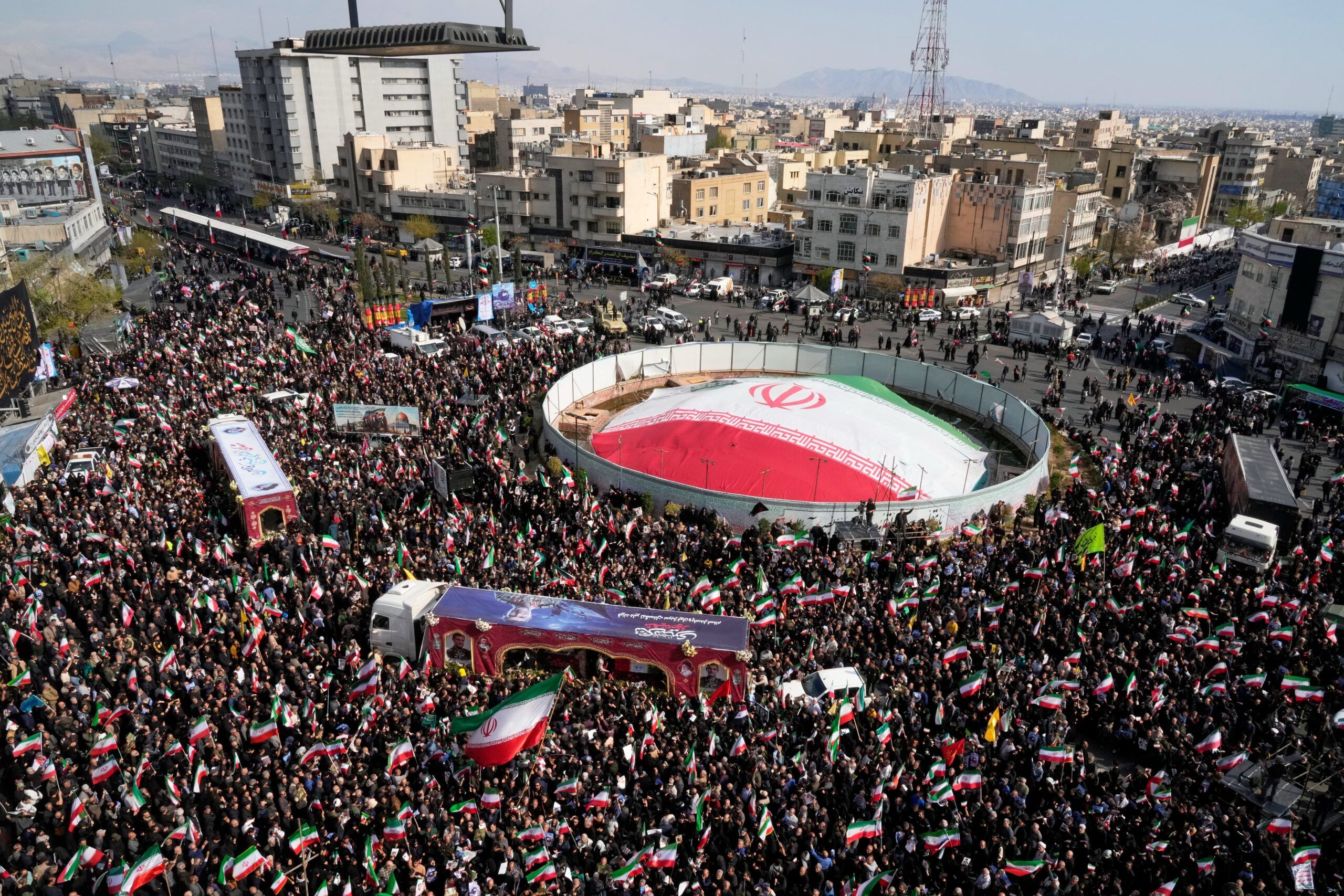 Trump says US military will remain ‘in, and around, Iran’ until ‘real agreement’ is reached