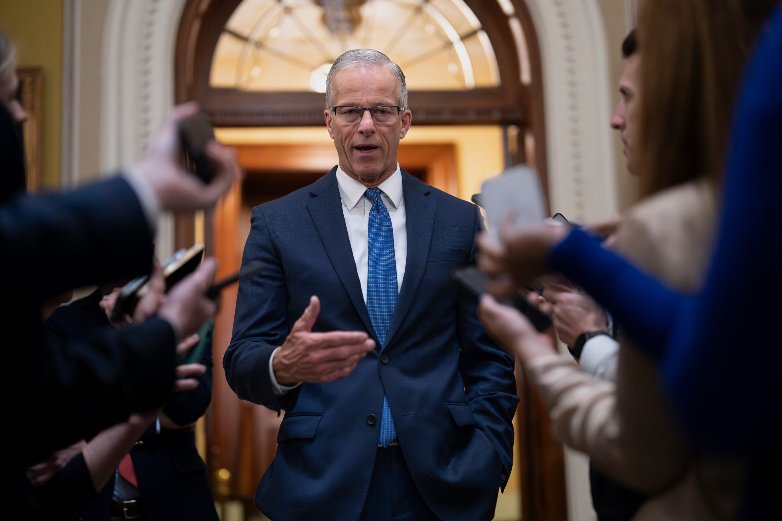 Johnson won’t reopen DHS until Thune makes good on megabill promise