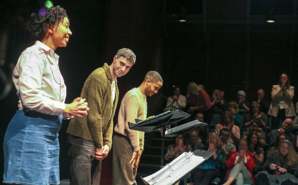 Curtain call for the 2025 Colorado New Play Summit reading of jose sebastian alberdi's 'bogfriends.' (John Moore, Denver Gazette)John Moore, Denver Gazette
