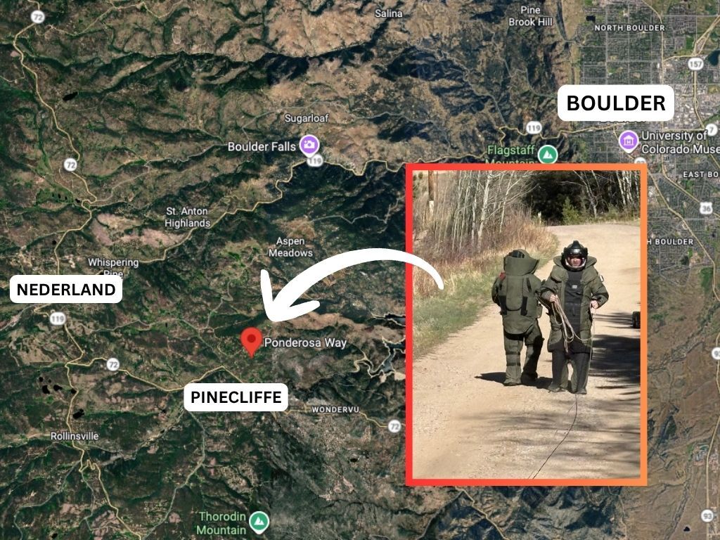 Bomb squad responds to suspected IEDs found near mountain town road in Colorado