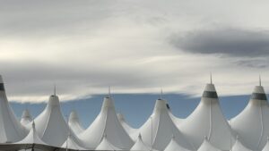 Pedestrian walkways will soon connect terminals at Denver International Airport