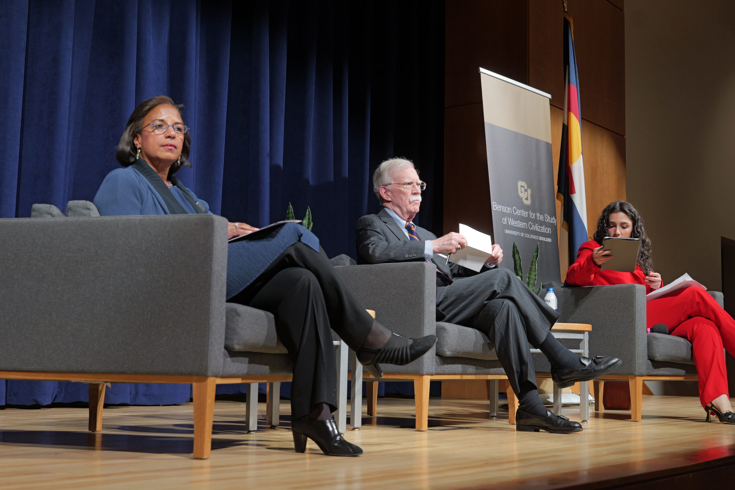 Former national security advisers debate status of U.S. as superpower at CU Boulder