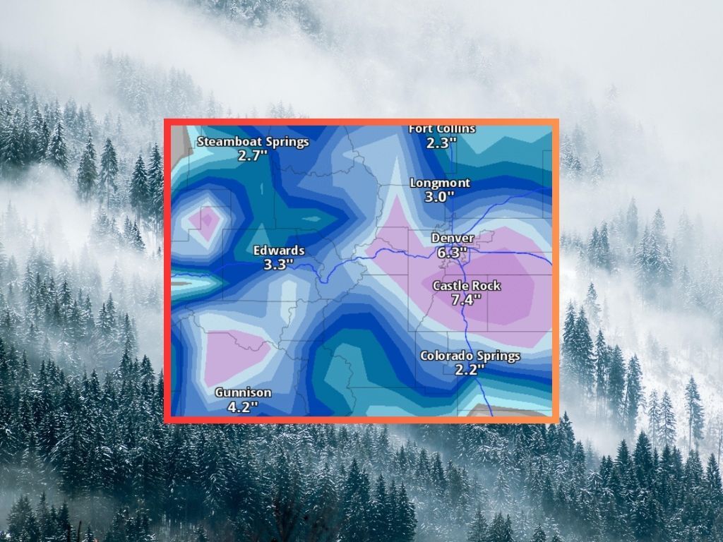 Could the I-25 corridor get 6″ of snow during April storm? One forecast says there’s a chance