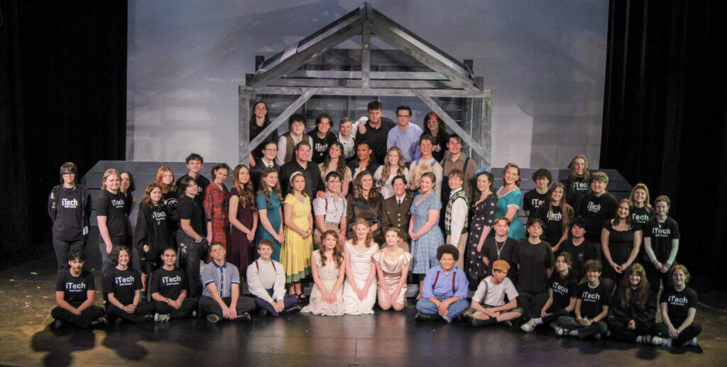 The company of Windsor High School's Bobby G Awards-nominated 'Bright Star.' (Courtesy Windsor High School)