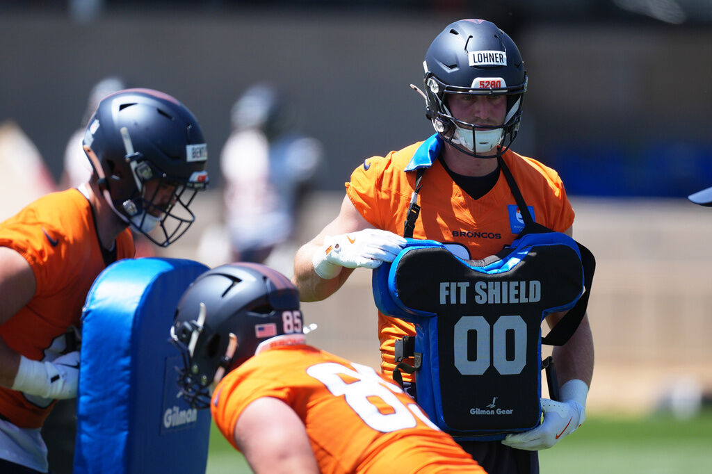 Broncos TE Caleb Lohner looks ‘entirely different’ in second rookie minicamp