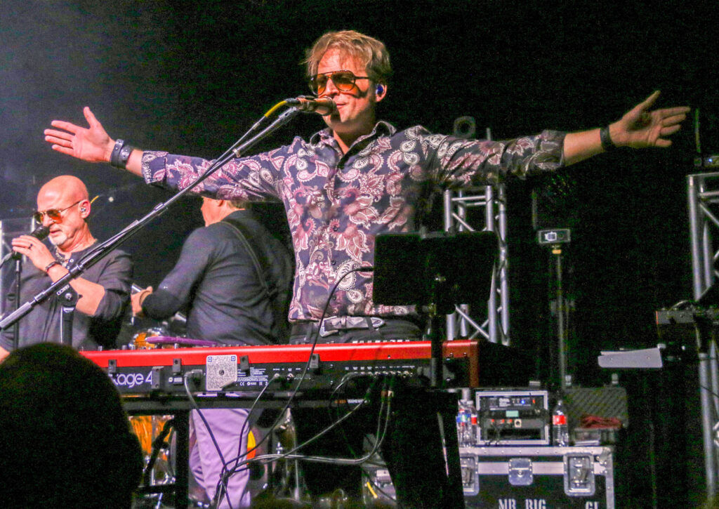 Keyboardist Jonathan 'JC' Cernan plays with Mr. Majestyk's 8-Track Revival at the Buffalo Rose in Golden on March 28, 2026. (John Moore/Denver Gazette)