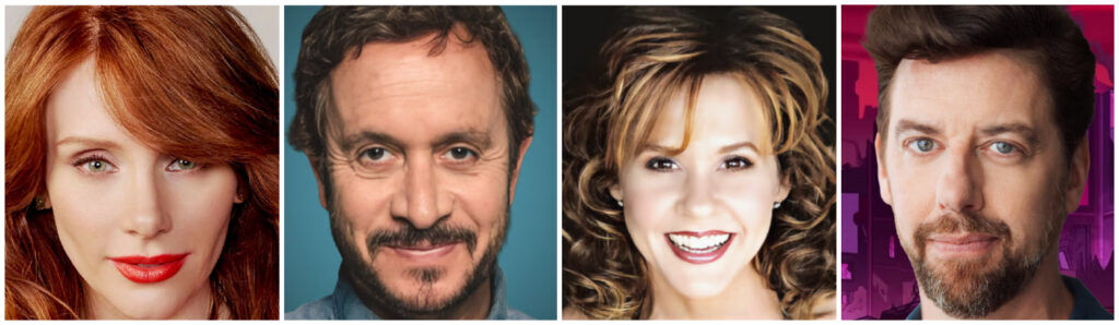 From left: Bryce Dallas Howard, Pauly Shore, Linda Blair and Christian Borle are among the newly named stars heading to Fan Expo Denver from May 28-31, 2026. (Fan Expo Denver)
