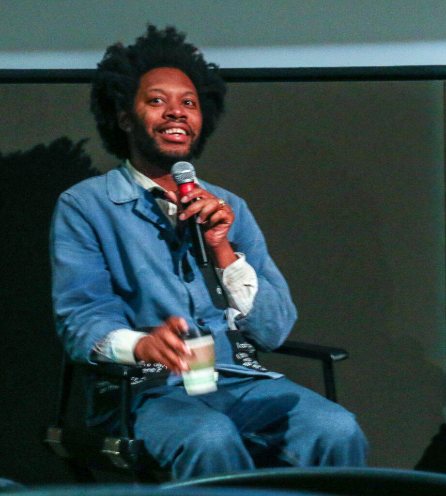 'Erupcjaa' actor, co-producer and co-writer Jeremy O. Harris, also the author of 'Slave Play,' at the Sie FilmCenter on May 2, 2026. (John Moore/The Denver Gazette)