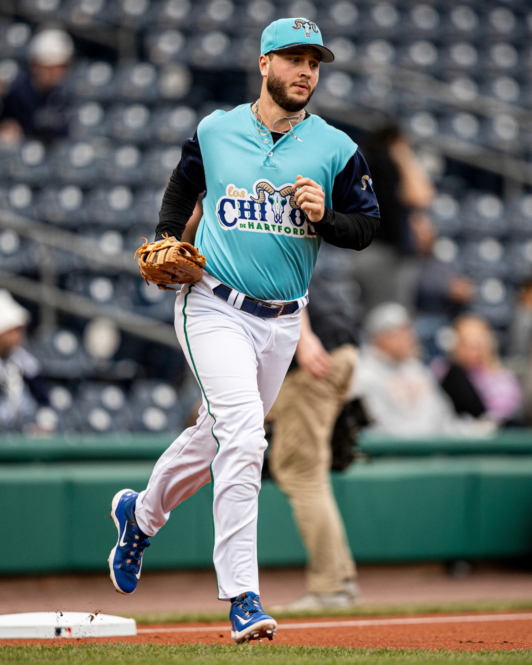 Rockies prospect Aidan Longwell performing a juggling act with Hartford Yard Goats