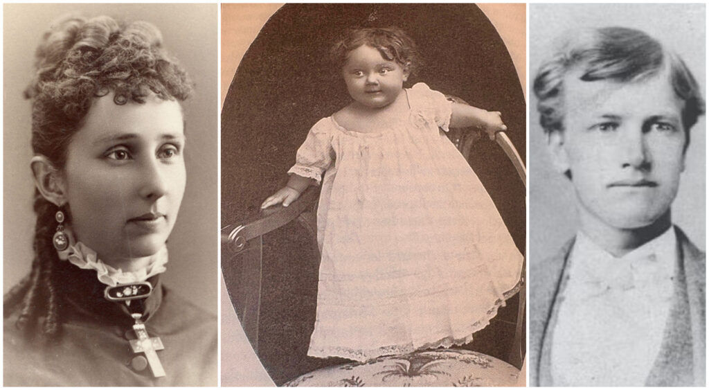 Mary Rippon, daughter Miriam and husband Will Housel. (University of Colorado library)