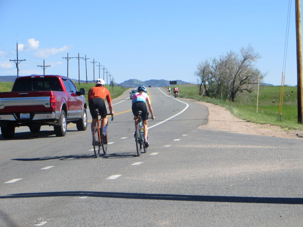 Cyclists along U.S. 36 between Boulder and Lyons -- considered the most dangerous road in unincorporated Boulder County. Courtesy photo