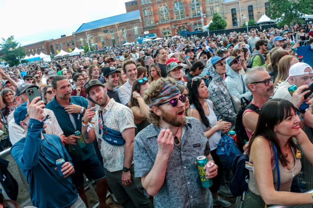 The crowd at the Outside Days festival in Denver, May 30, 2026, on the Auraria campus. (John Moore/Denver Gazette)