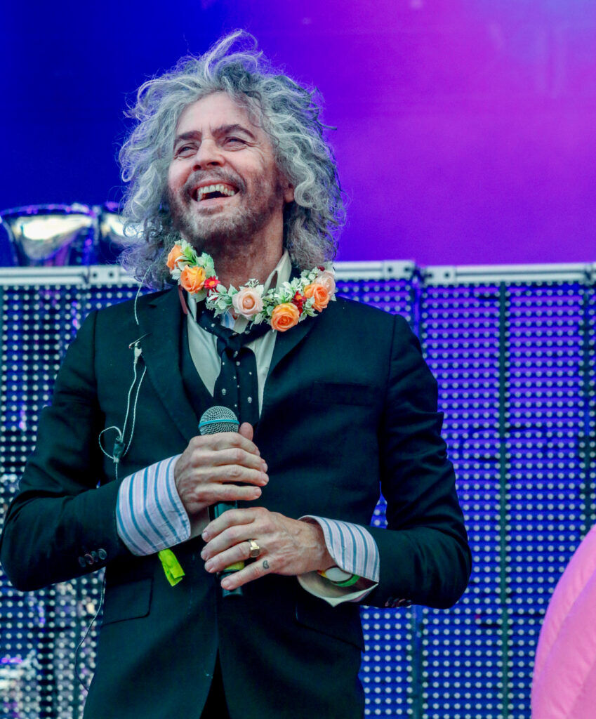Wayne Coyne with the Flaming Lips at the Outside Days festival in Denver, May 30, 2026, on the Auraria campus. (John Moore/Denver Gazette)