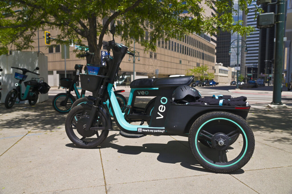 a three-wheeled electric bike