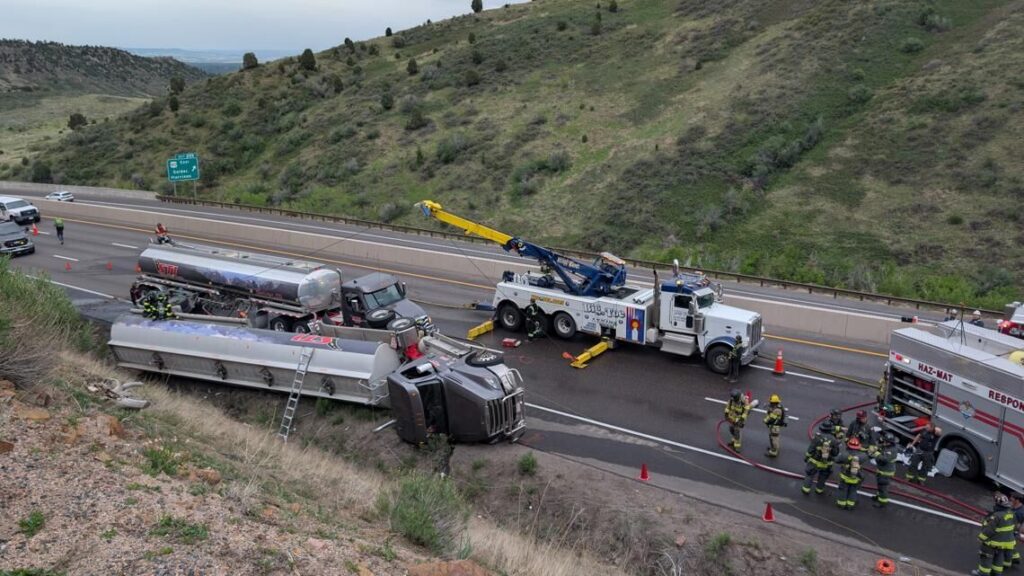 Westbound I-70 reopens after fuel tanker rollover