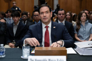 Rubio and Newsom set to meet at US-Paraguay World Cup game