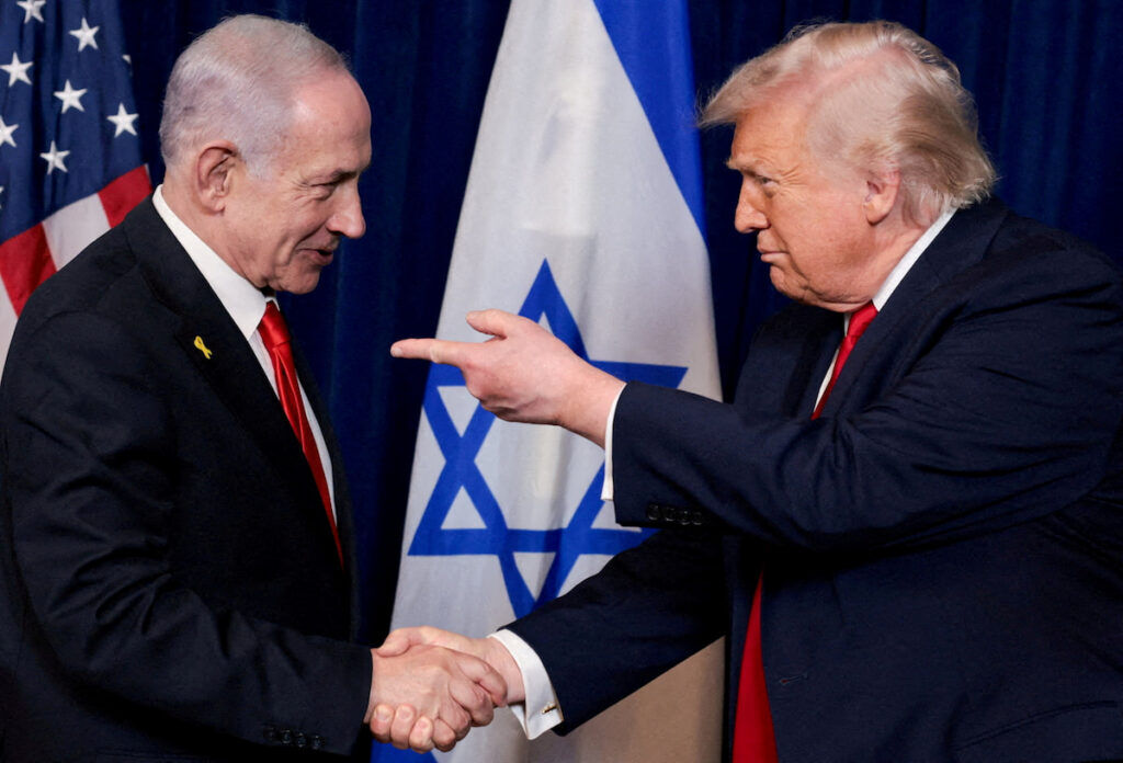 Israeli Prime Minister Benjamin Netanyahu and President Donald Trump