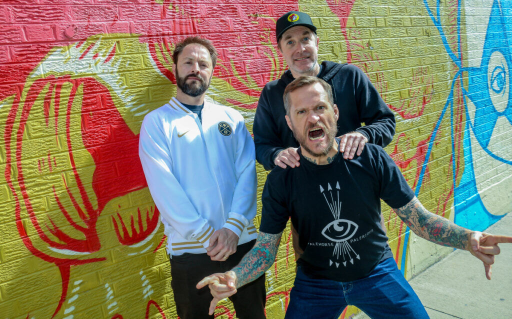 The Grawlix, are, clockwise from back lert: Adam Cayton-Holland, Andrew Overdahl and Ben Roy. (John Moore, Denver Gazette)