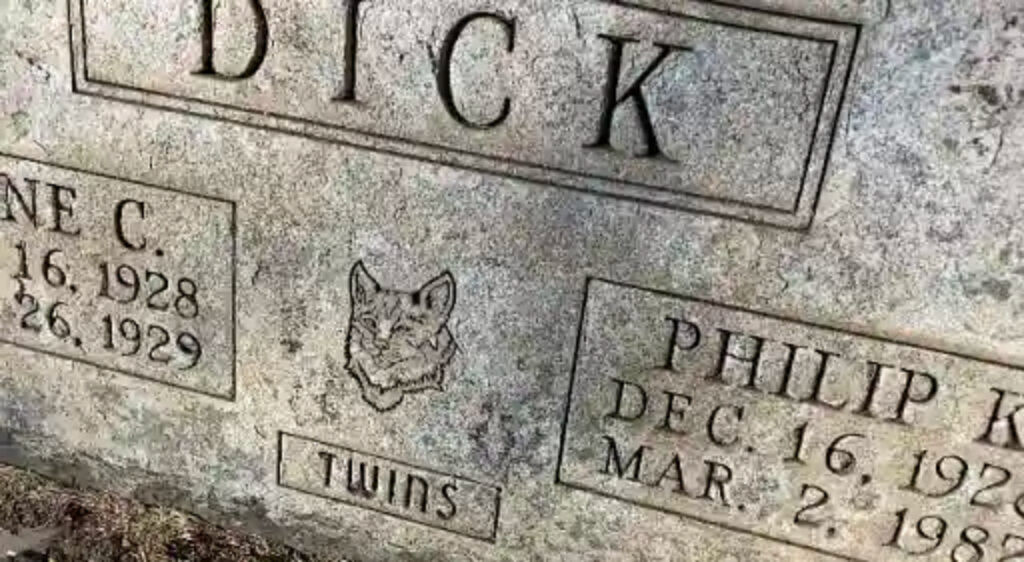 Author Philip K. Dick's headstone at the Riverside Cemetery in Fort Morgan. (Peter Derk, litreactor.com)
