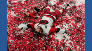 Jaccob Slavin followed his dad’s example into a career as a historic athlete