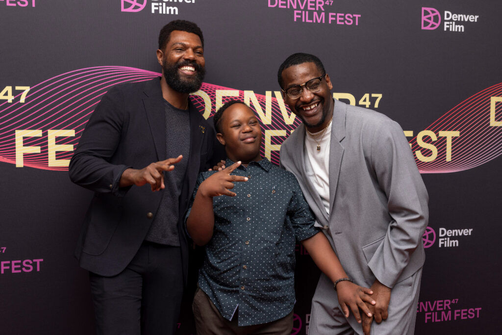 Actors Will Catlett and Jeremiah Daniels, with director David Fortune, talk about 'Color Book' at the MCA Denver at the Holiday Theater as part of the 2024 Denver Film Festival. (Rachel O’Driscoll/Denver Film Festival)