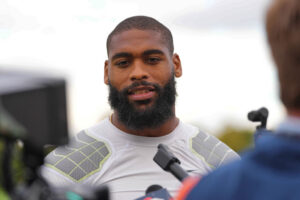 Broncos’ Jonathon Cooper accused of choking ex, slamming her into wall