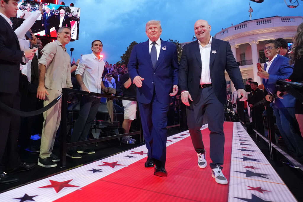 Trump celebrates his 80th birthday with an Iran deal and a UFC cage fight at the White House