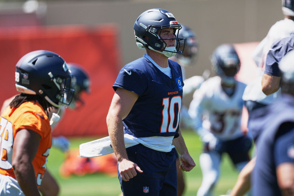 Broncos excited about Bo Nix’s TD pass even if was just in 7-on-7 drills