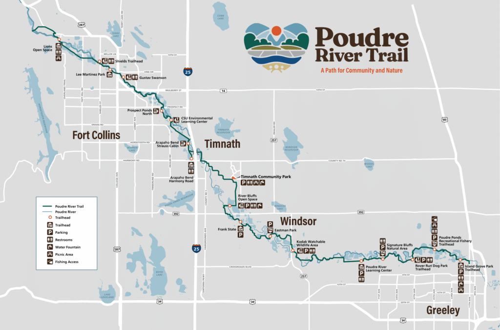 Map of the Poudre River Trail. Courtesy photo